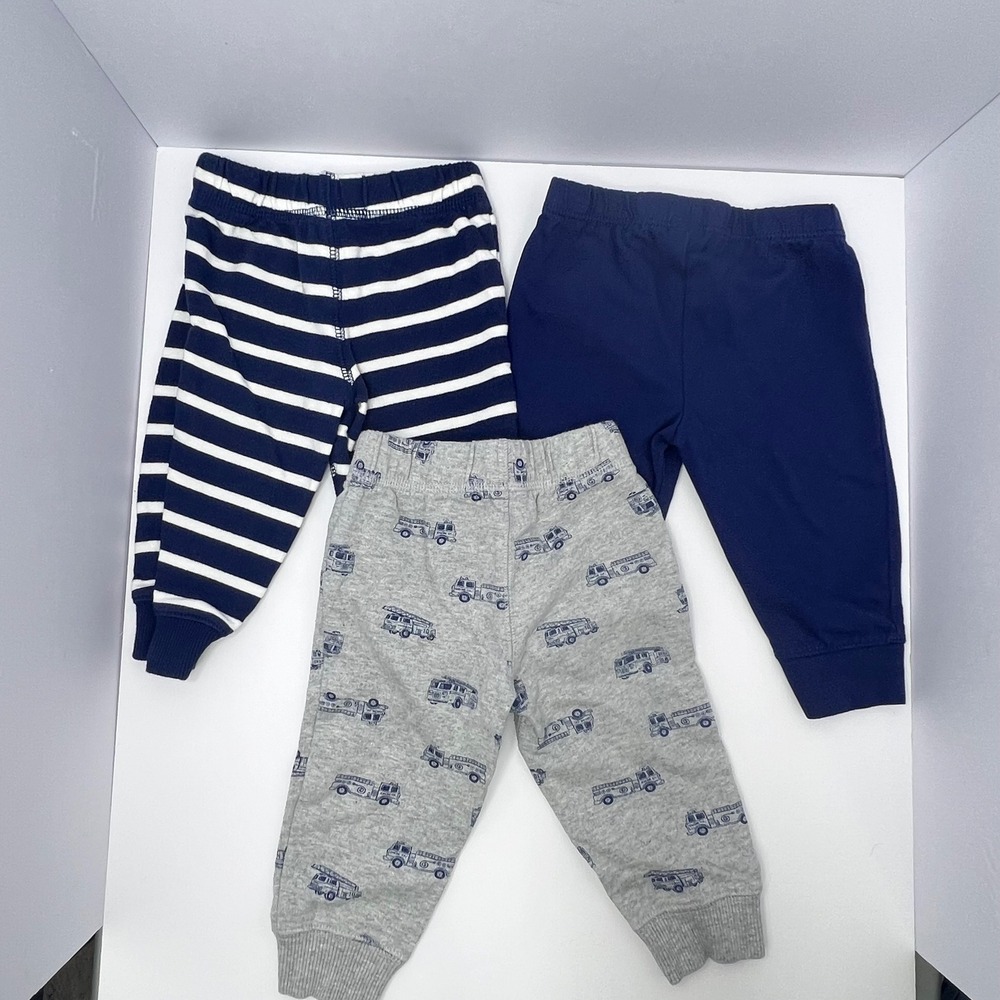 Carters Bodysuit Pants 9M Lot of 9 Fire Truck Monster Sloth Stripes Mix n Match - Picture 9 of 9